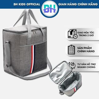 Túi đựng cơm giữ nhiệt BH Kids, đựng bình sữa, dã ngoại - Vải Oxford D600 chống nước cao cấp - BHS52
