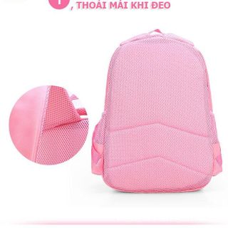 [CHỐNG NƯỚC] Balo đi học cho bé gái Mẫu giáo, Cấp 1- Mầm non, tiểu học (từ 3 đến 12 tuổi)- Hình mèo con dễ thương