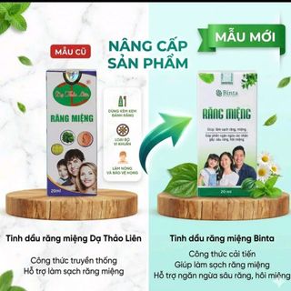 Tinh dầu Răng miệng Binta, mẫu mới dạ thảo liên Lọ 7ml và 20ml