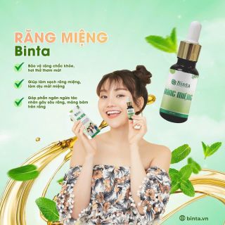Tinh dầu Răng miệng Binta, mẫu mới dạ thảo liên Lọ 7ml và 20ml