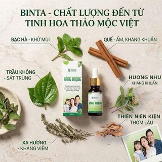 Tinh dầu Răng miệng Binta, mẫu mới dạ thảo liên Lọ 7ml và 20ml