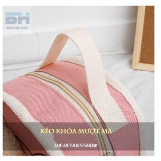 Balo vải Canvas hình chú gấu xinh xắn cho bé mẫu giáo, nhà trẻ BHS07