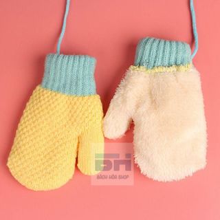 Găng tay len dệt kim BH Kids hình trái dứa dễ thương cho bé từ 1-5 tuổi BHS26
