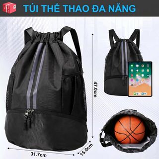 Túi đựng đồ thể thao đa năng, có ngăn để giày riêng biệt, classic cá tính, dây rút tiện lợi, vải Oxford chống nước CH195