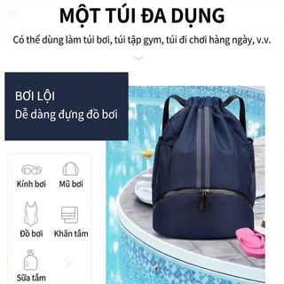 Túi đựng đồ thể thao đa năng, có ngăn để giày riêng biệt, classic cá tính, dây rút tiện lợi, vải Oxford chống nước CH195