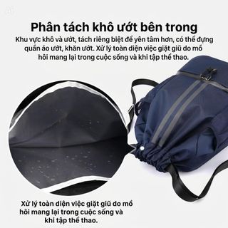 Túi đựng đồ thể thao đa năng, có ngăn để giày riêng biệt, classic cá tính, dây rút tiện lợi, vải Oxford chống nước CH195