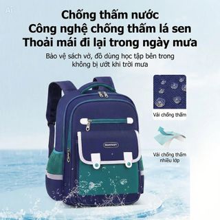 Balo học sinh tiểu học Boomheart chống thấm nước, siêu nhẹ giảm gánh nặng, sức chứa lớn CH194
