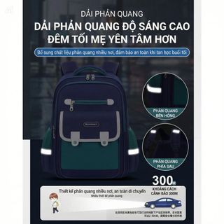 Balo học sinh tiểu học Boomheart chống thấm nước, siêu nhẹ giảm gánh nặng, sức chứa lớn CH194