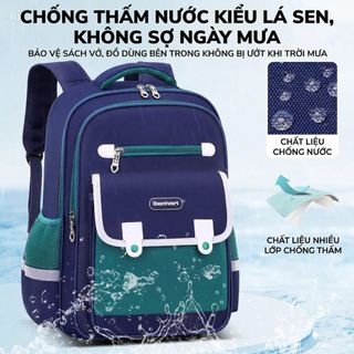 Balo học sinh tiểu học Boomheart chống thấm nước, siêu nhẹ giảm gánh nặng, sức chứa lớn CH194