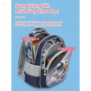 Balo mẫu giáo chống thấm nước BH Kids, hoạt hình 3D - hình quả bóng, phi hành gia, nàng tiên cá, ngựa pony hồng - CH193