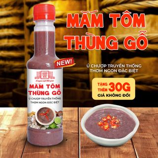 [CHAI MỚI 290G] MẮM TÔM THÙNG GỖ LÀNG CHÀI XƯA NGUYÊN LIỆU TÔM TÉP TƯƠI, THƠM NGON ĐẶC BIỆT