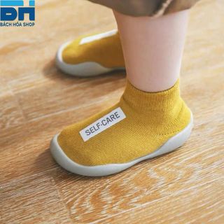 Giày Bún Cao Cổ cho bé (từ 6 tháng -2 tuổi) tập đi, đế cao su mềm,co dãn, chống trơn, chống vấp nhiều màu đáng yêu