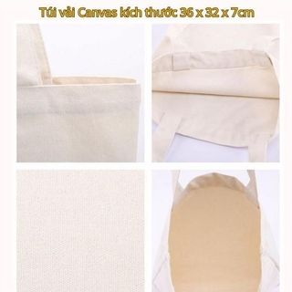 Combo 3 món BH Kids Túi vải Canvas + bộ dụng cụ vẽ 12 màu + tranh tham khảo, túi vẽ tay Graffiti cho bé theo chủ đề