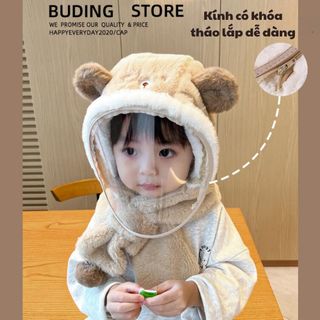Mặt Kính Mica Rời Thay Thế Cho Mũ Lông Cừu Trùm Đầu Chống Gió BH Kids Cho Bé, Chống Giọt Bắn - CH175