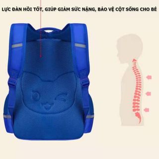 HÀNG CAO CẤP - Balo Đội trưởng Mỹ chống nước, chống gù cho học sinh cấp 1 - Cặp nhiều ngăn - Phát sáng ban đêm BHS189