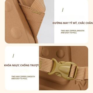 10 QUÀ TẶNG - Balo chống gù, chống nước Capybara cho bé tiểu học, nhiều ngăn phụ, có phản quan phát sáng ban đêm - CH181