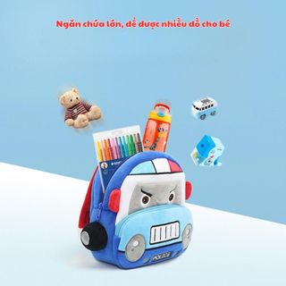 Balo vải Nhung đi học, đi chơi cho bé mẫu giáo được Thêu hoạt hình 3D, siêu nhẹ, chống thấm nước, quai đeo bản rộng CH177