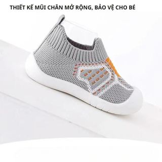 Giày bún tập đi cho bé từ 6-24 tháng, họa tiết nhiều màu, đế chống trơn trượt, co giãn, thoáng khí - ch173