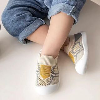 Giày bún tập đi cho bé từ 6-24 tháng, họa tiết nhiều màu, đế chống trơn trượt, co giãn, thoáng khí - ch173