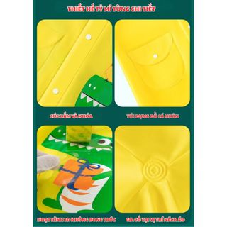 Áo mưa cho bé từ 3-10 tuổi BH Kids, chất liệu Eva thân thiện môi trường, chống thấm tuyệt đối, dày dặn - ch172