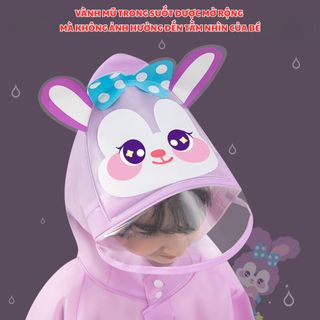 Áo mưa cho bé từ 3-10 tuổi BH Kids, chất liệu Eva thân thiện môi trường, chống thấm tuyệt đối, dày dặn - ch172