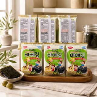 Rong biển ăn liền Vị oliu Baby Kim (BarbeKim) cuộn cơm cho bé