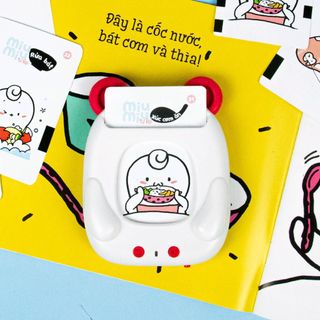MÁY ĐỌC TRUYỆN MIU BÉ NHỎ- kể chuyện kỹ năng sống trước giờ đi ngủ Đồ Chơi Thẻ Song Ngữ Học Tiếng Anh