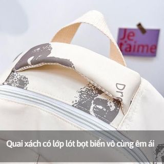 Balo nam, nữ chất liệu chống thấm nước, hình mặt cười thời trang và cá tính, phù hợp đi học, đi chơi, đi làm - BHS96  Backpack