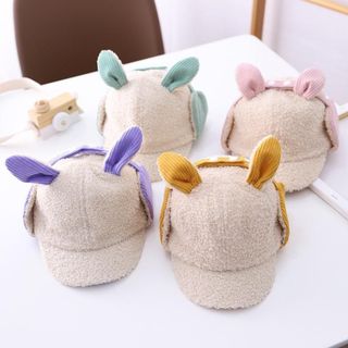 Mũ len hình tai thỏ BH Kids dễ thương, ngộ nghĩnh - Phù hợp với bé từ 2 đến 5 tuổi - BHS51