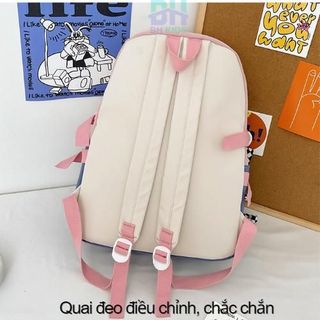 Balo nữ Luckystar Hàn đi học, đi chơi, đi làm, chống thấm nước, màu sắc đơn giản, cá tính