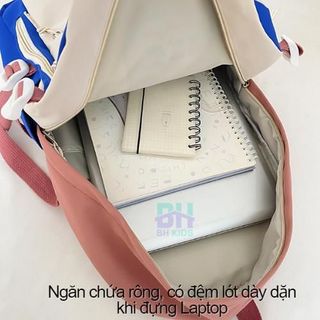 Balo nữ Luckystar Hàn đi học, đi chơi, đi làm, chống thấm nước, màu sắc đơn giản, cá tính