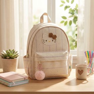 BALO MẦM NON A598 – HOẠ TIẾT KITTY SIÊU XINH CHO BÉ GÁI - WINNIE HOUSE