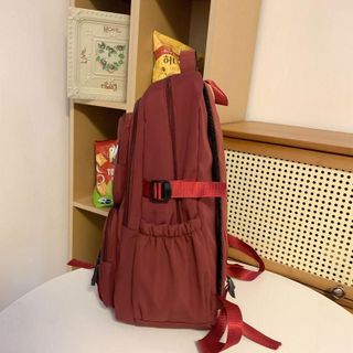 Ba lô phối màu đơn giản Star, chất dù mịn, chống nước, sức chứa lớn 17 inch cho học sinh, sinh viên