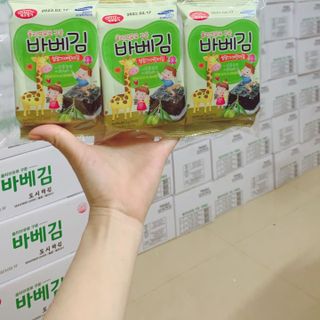 Rong biển ăn liền Vị oliu Baby Kim (BarbeKim) cuộn cơm cho bé