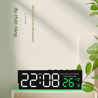 Đồng Hồ Báo Thức Thông Minh Màn Hình Lớn – Decor Bàn Học, Phòng Ngủ Sang Trọng TT4