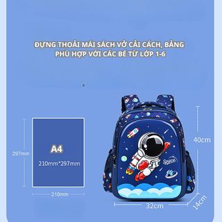 Balo họa tiết hoạt hình 3D nổi BH Kids cho bé cấp 1, chất liệu vải Polyester chống thấm nước CH164 Túi
