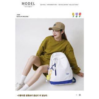 Balo nam nữ QF đi học dễ thương làm cặp sách, túi xách thời trang Ulzzang Hàn Quốc