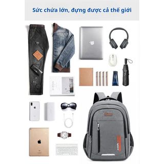 Balo nam nữ Sport thể thao BH Kids, cá tính, đựng được laptop 15.6 inch, quai đeo bản rộng, vải Oxford chống nước- CH150