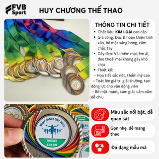 Huy Chương Bóng Đá, Bóng Chuyền, Cầu Lông, Điền Kinh, Bóng Bàn Cao Cấp Dùng Cho Trao Tặng