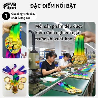 Huy Chương Bóng Đá, Bóng Chuyền, Cầu Lông, Điền Kinh, Bóng Bàn Cao Cấp Dùng Cho Trao Tặng