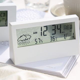 Đồng Hồ Báo Thức LCD Đa Năng – Hiển Thị Giờ, Nhiệt Kế, Lịch Vạn Niên TT7
