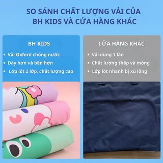 Túi học thêm, túi học phụ đạo BH Kids cho bé tiểu học, cấp 1, cặp sách vải Oxford chống thấm nước, để được đa dạng đồ