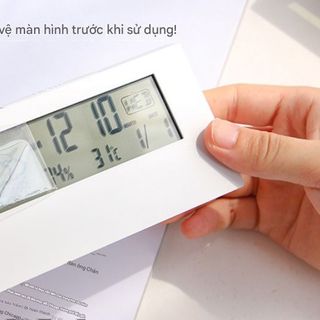Đồng Hồ Báo Thức LCD Đa Năng – Hiển Thị Giờ, Nhiệt Kế, Lịch Vạn Niên TT7