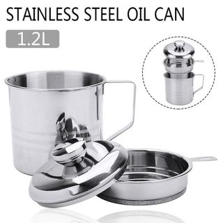 CA LỌC DẦU ĂN INOX 304 ĐA NĂNG GẠN BỎ CHẤT BÉO DƯ THỪA - BH KIDS