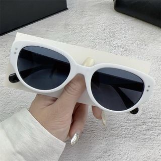 Kính mát đa sắc màu xuyên biên giới mới năm 2025 dành cho nữ, kính mát retro phong cách Hàn Quốc cao cấp dành cho nam, kính chống tia UV