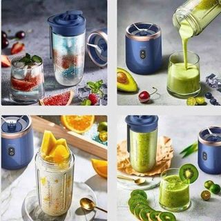 MÁY XAY SINH TỐ 300ML CẦM TAY 6 LƯỠI 2 CỐI - SỬ DỤNG PIN SẠC CỔNG USB SIÊU TIỆN LỢI
