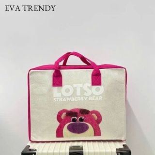 TÚI NỈ GẤU DÂU LOTSO CUTE XỈU