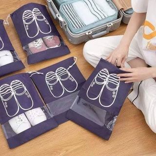 COMBO 10 TÚI ĐỰNG GIẦY CÓ DÂY RÚT CHỐNG BỤI BẨN