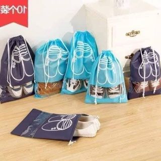 COMBO 10 TÚI ĐỰNG GIẦY CÓ DÂY RÚT CHỐNG BỤI BẨN