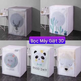 BỌC MÁY GIẶT 3D CỬA TRÊN +CỬA NGANG